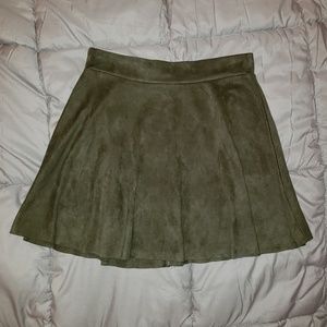 Jade green skater skirt